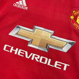2015/16 Manchester United Rooney #10 L/S Home Shirt (L) Adidas