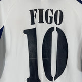 2000/01 REAL MADRID FIGO #10 HOME SHIRT (M) ADIDAS