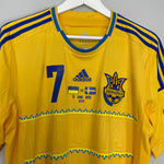 Shop 2011/13 UKRAINE SHEVCHENKO #7 HOME SHIRT (L) ADIDAS, classic football shirts, vintage football shirts & retro soccer jerseys at Cult Kits