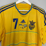 Shop 2011/13 UKRAINE SHEVCHENKO #7 HOME SHIRT (L) ADIDAS, classic football shirts, vintage football shirts & retro soccer jerseys at Cult Kits