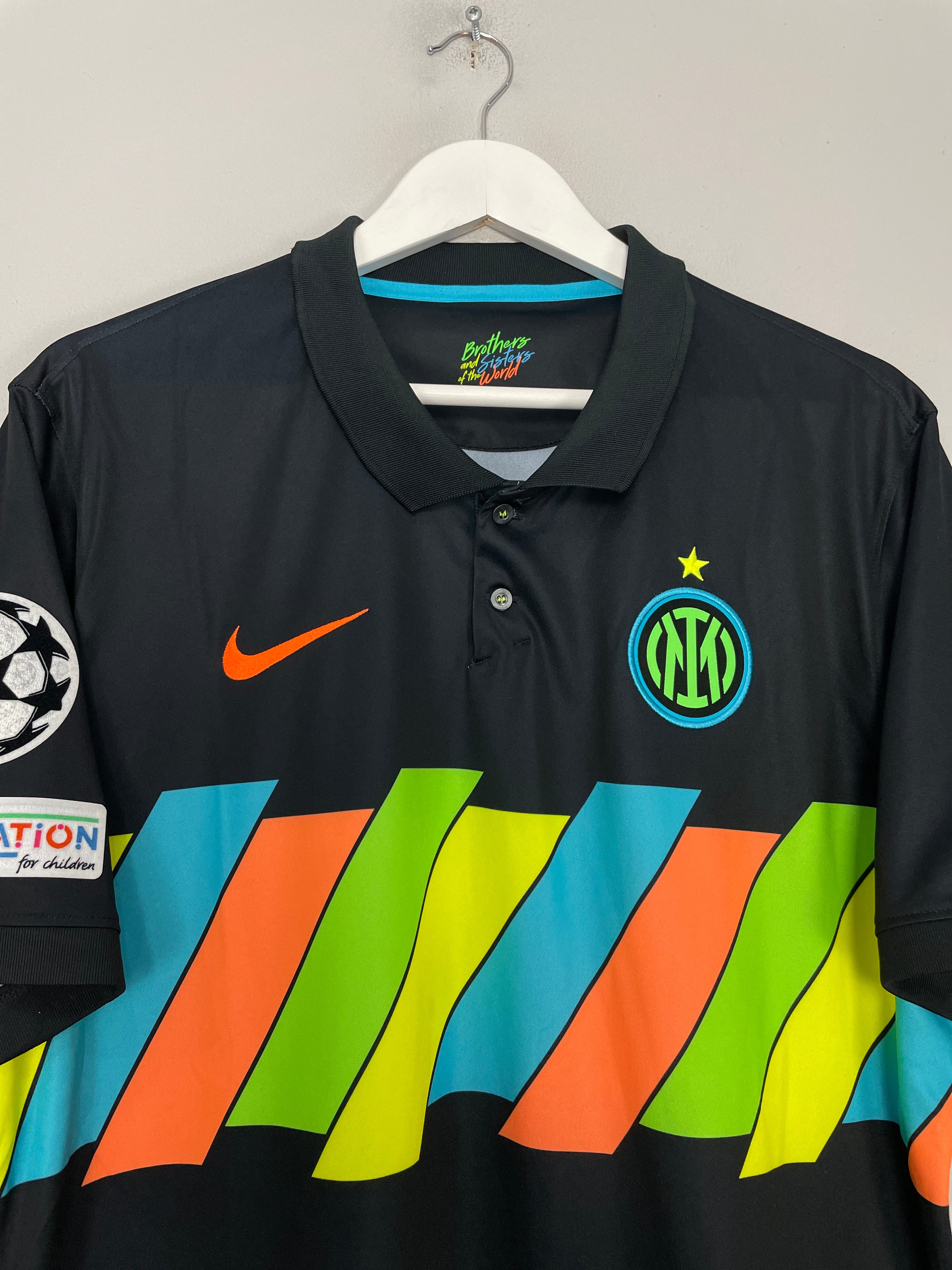 Shop 2021/22 INTER MILAN BASTONI #95 C/L THIRD SHIRT (XL) NIKE, classic football shirts, vintage football shirts & retro soccer jerseys at Cult Kits