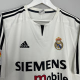 Shop 2003/04 REAL MADRID BECKHAM #23 HOME SHIRT (L) ADIDAS, classic football shirts, vintage football shirts & retro soccer jerseys at Cult Kits
