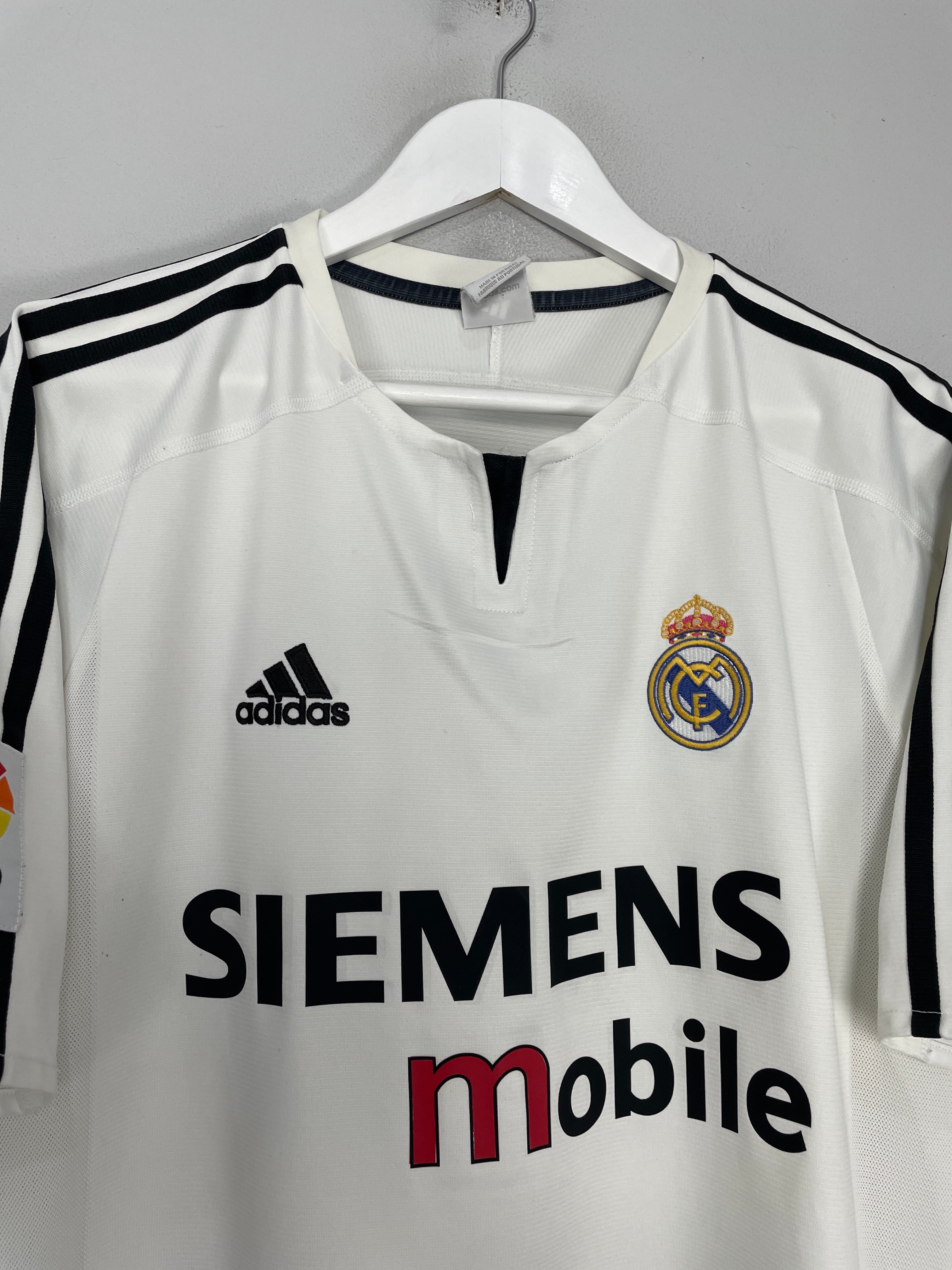 Shop 2003/04 REAL MADRID BECKHAM #23 HOME SHIRT (L) ADIDAS, classic football shirts, vintage football shirts & retro soccer jerseys at Cult Kits