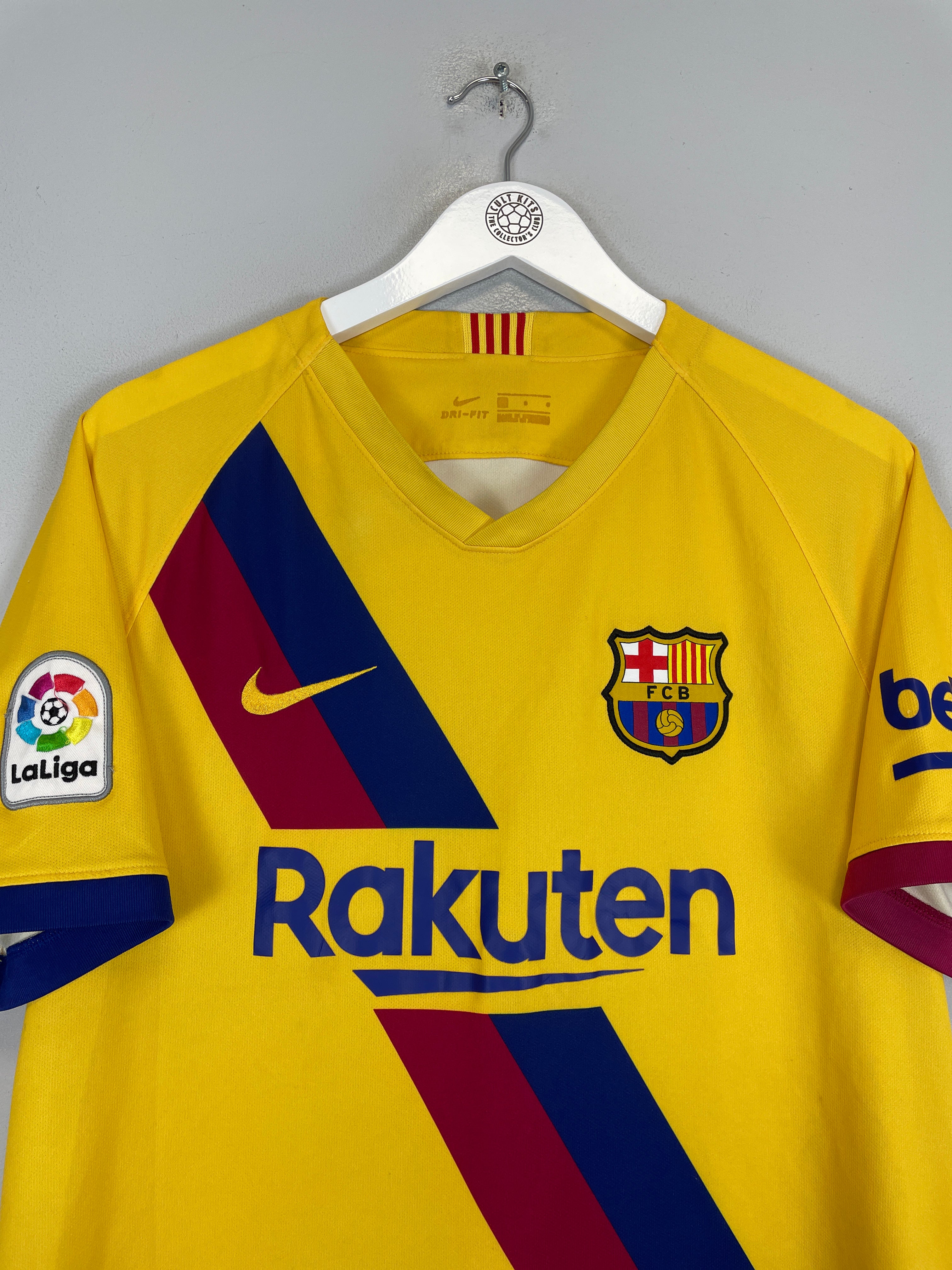 Shop 2019/20 BARCELONA AWAY SHIRT (L) NIKE, classic football shirts, vintage football shirts & retro soccer jerseys at Cult Kits