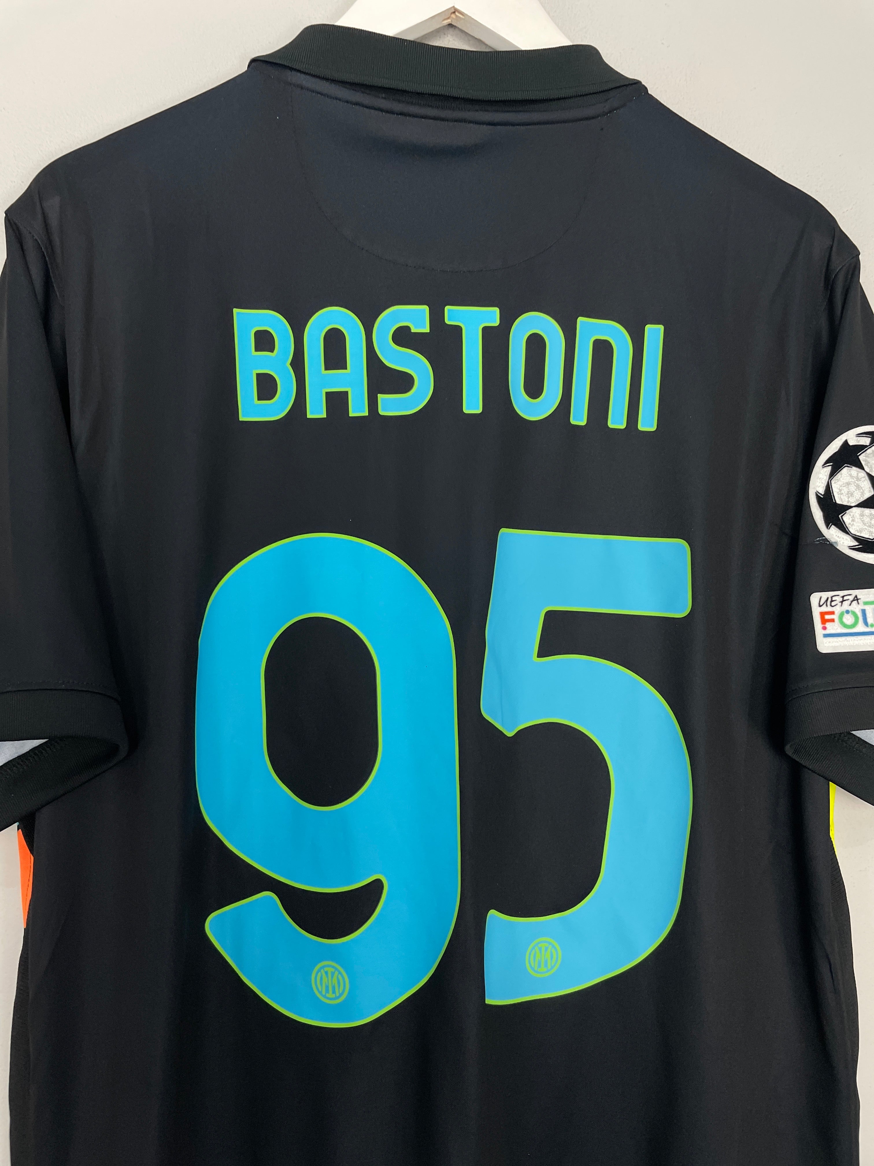 Shop 2021/22 INTER MILAN BASTONI #95 C/L THIRD SHIRT (XL) NIKE, classic football shirts, vintage football shirts & retro soccer jerseys at Cult Kits