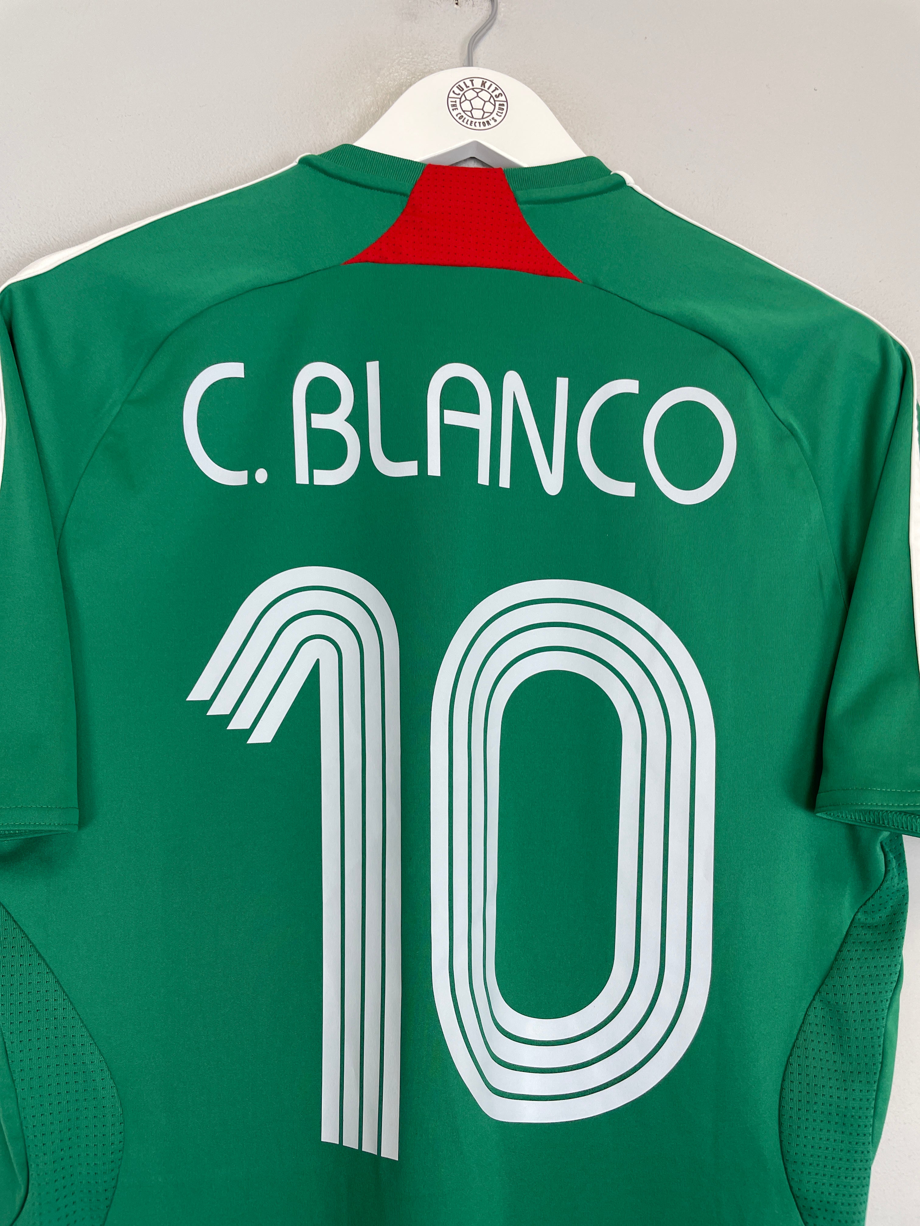 Shop 2007/08 MEXICO C.BLANCO #10 HOME SHIRT (S) ADIDAS, classic football shirts, vintage football shirts & retro soccer jerseys at Cult Kits