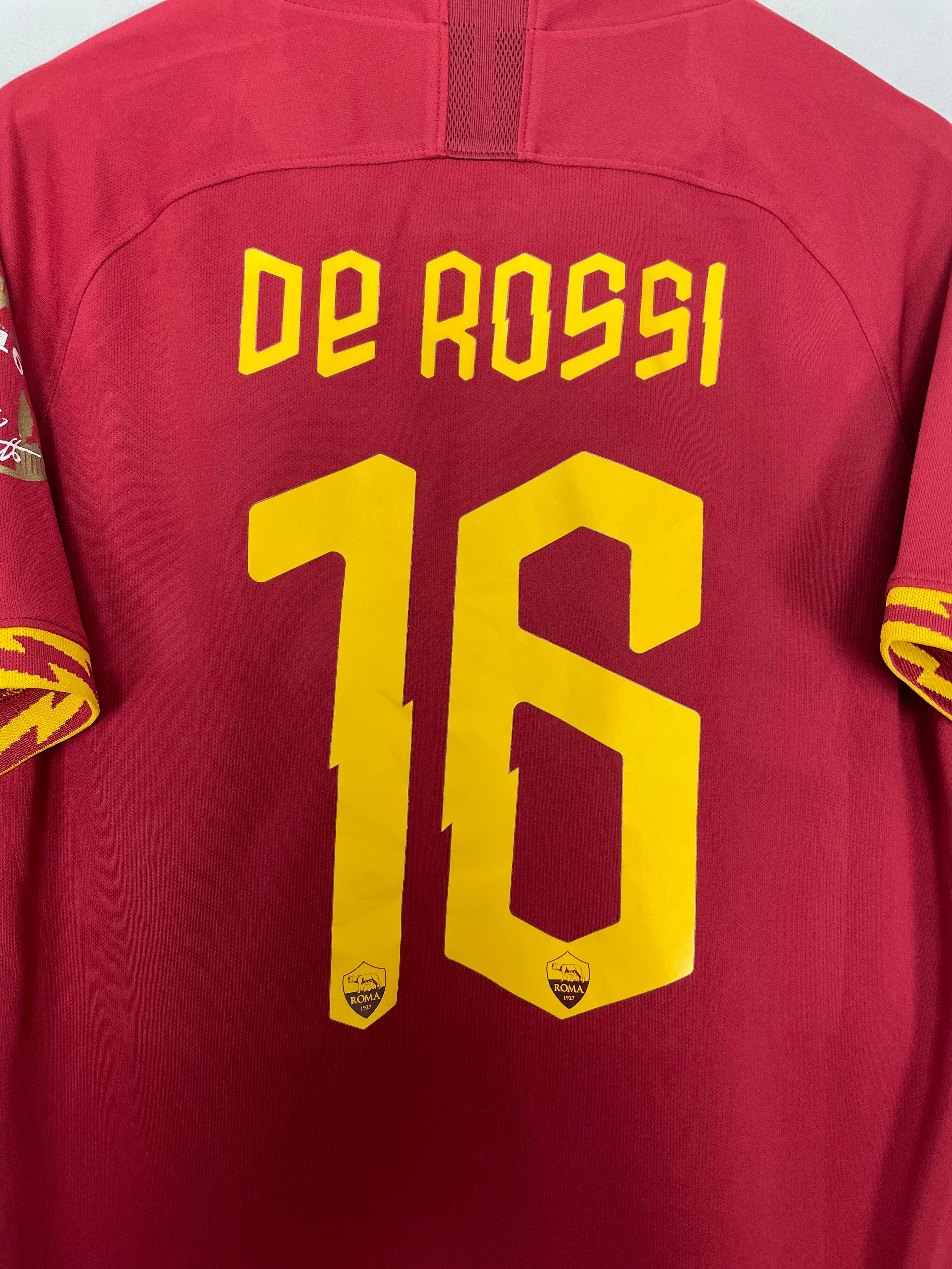 Shop 2019/20 ROMA DE ROSSI #16 HOME SHIRT (L) NIKE, classic football shirts, vintage football shirts & retro soccer jerseys at Cult Kits