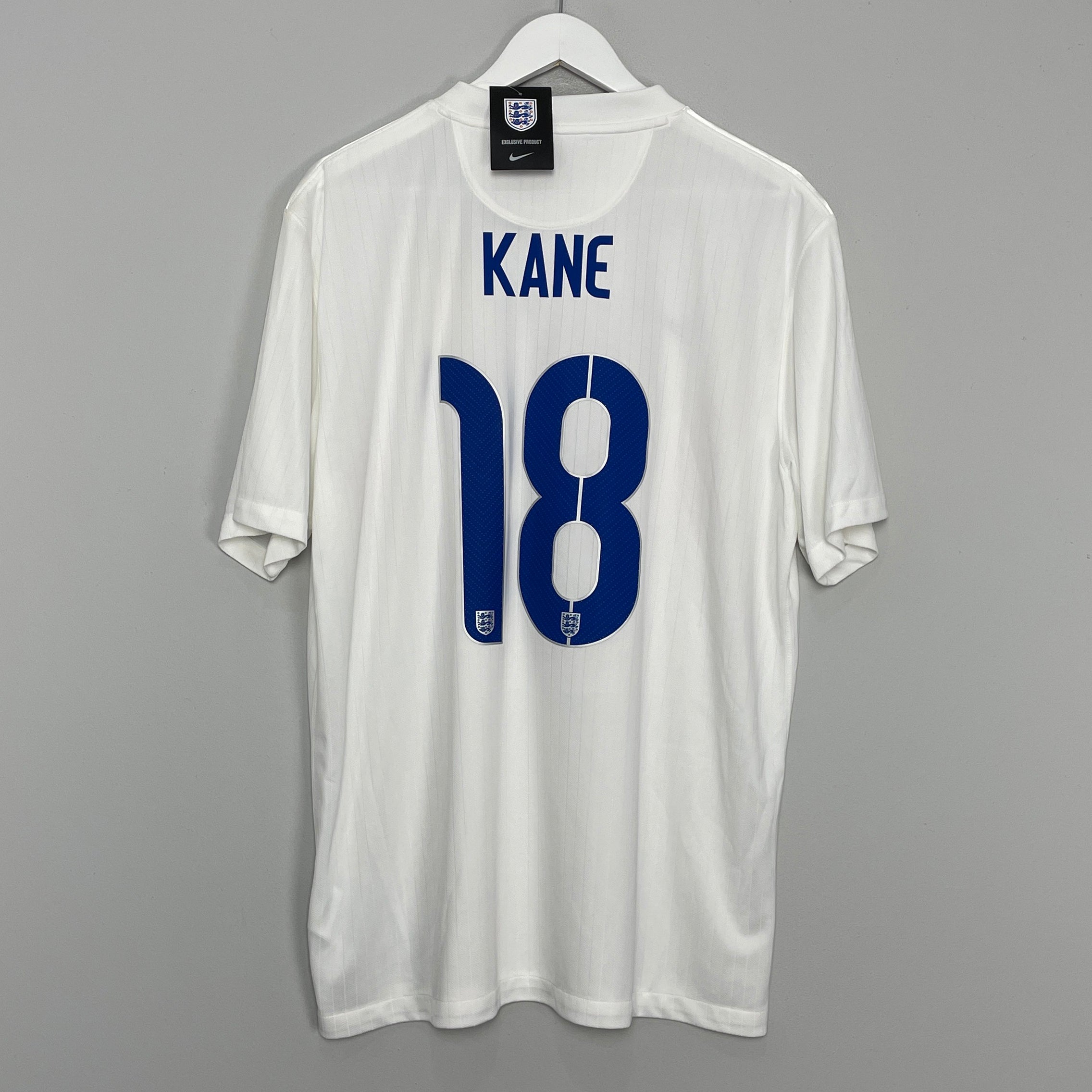Shop 2014/15 ENGLAND KANE #18 *BNWT* HOME SHIRT (XL) NIKE, classic football shirts, vintage football shirts & retro soccer jerseys at Cult Kits
