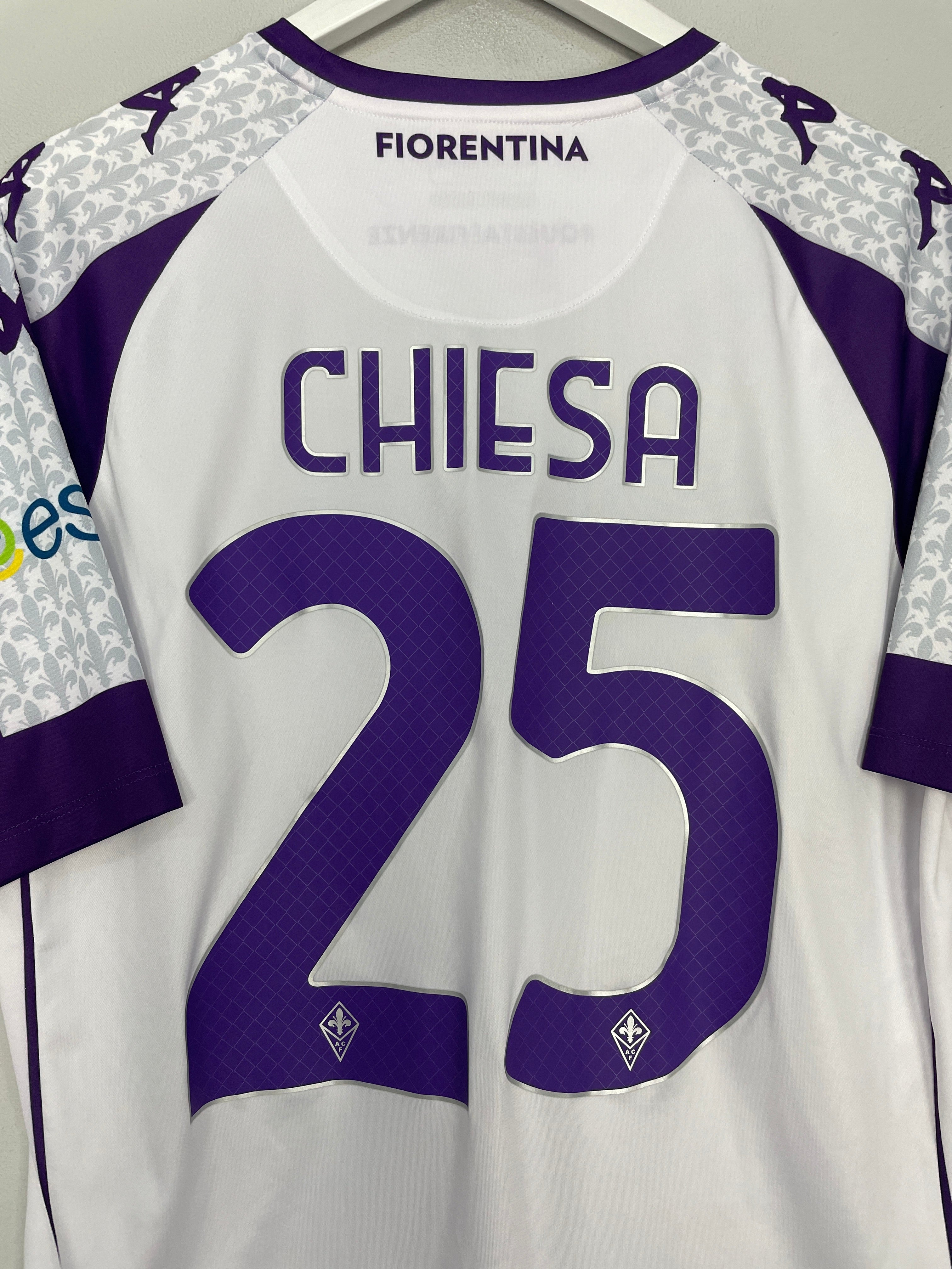 Shop 2020/21 FIORENTINA CHIESA #25 AWAY SHIRT (XL) KAPPA, classic football shirts, vintage football shirts & retro soccer jerseys at Cult Kits