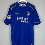 Shop 2005/06 CHELSEA GUDJOHNSEN #22 C/L CENTENARY HOME SHIRT (XL) UMBRO, classic football shirts, vintage football shirts & retro soccer jerseys at Cult Kits