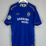 Shop 2005/06 CHELSEA GUDJOHNSEN #22 C/L CENTENARY HOME SHIRT (XL) UMBRO, classic football shirts, vintage football shirts & retro soccer jerseys at Cult Kits