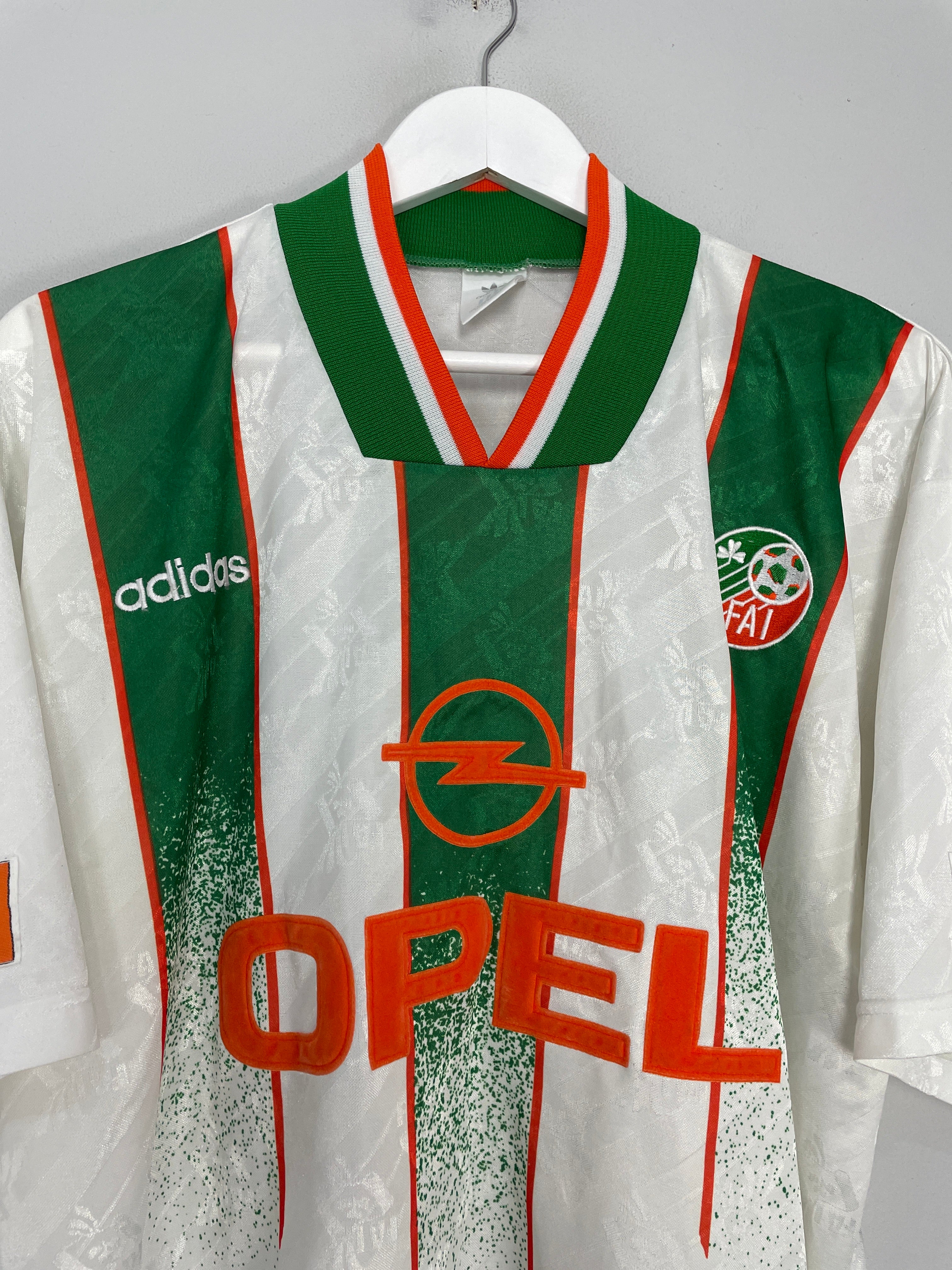 Shop 1994 IRELAND AWAY SHIRT (L) ADIDAS, classic football shirts, vintage football shirts & retro soccer jerseys at Cult Kits