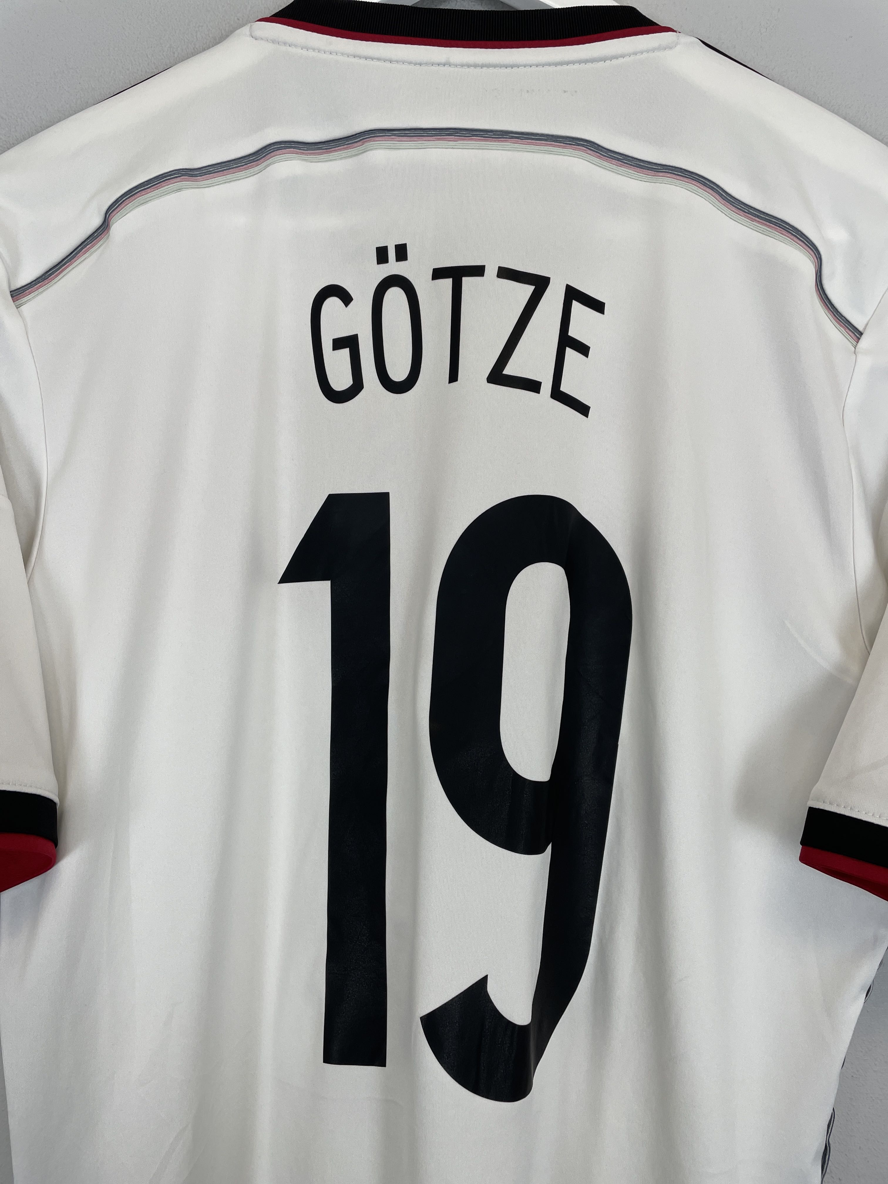 Shop 2014/15 GERMANY GOTZE #19 HOME SHIRT (S) ADIDAS, classic football shirts, vintage football shirts & retro soccer jerseys at Cult Kits