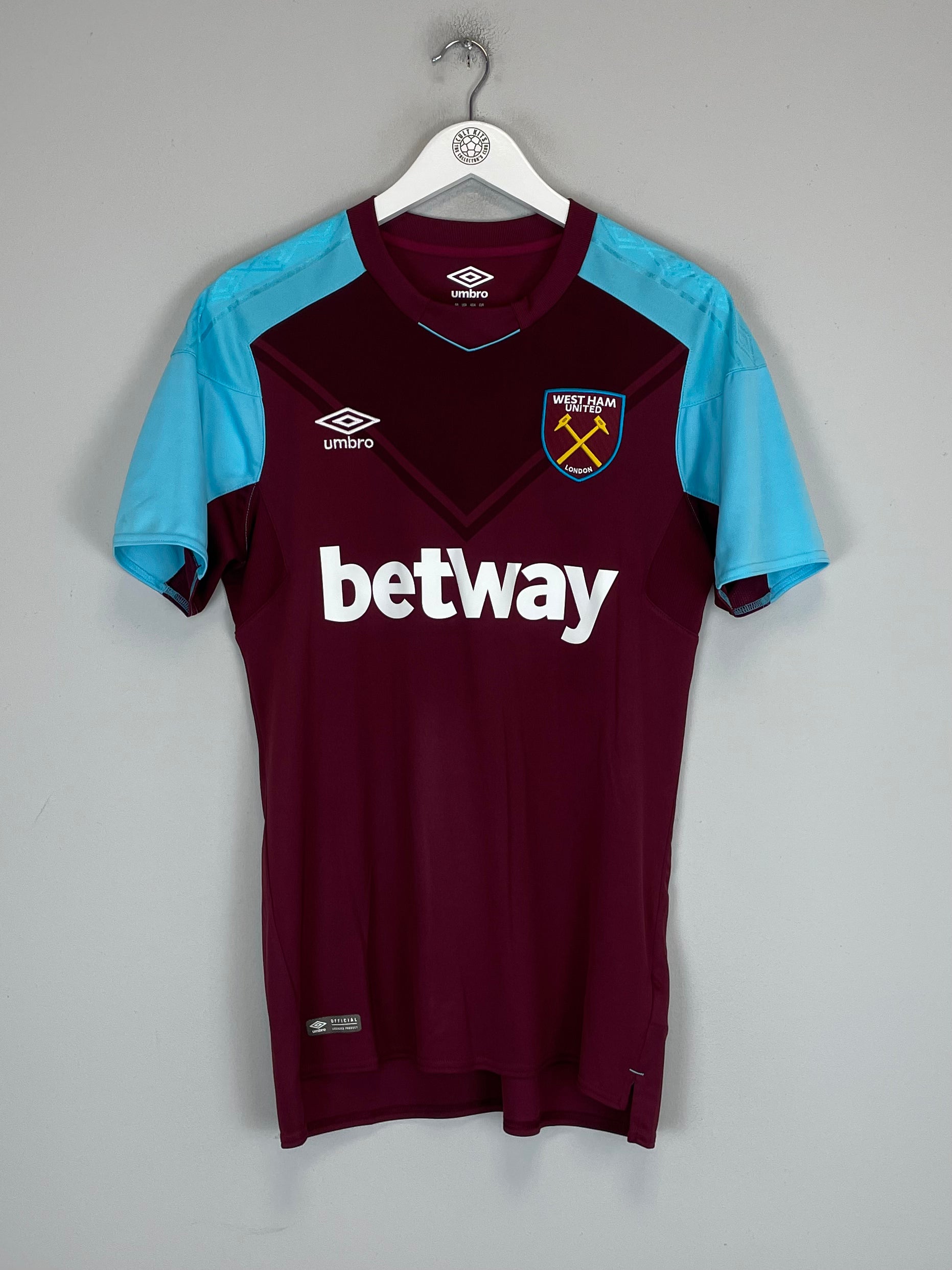 Shop 2017/18 WEST HAM CHICHARITO #17 HOME SHIRT (M) UMBRO, classic football shirts, vintage football shirts & retro soccer jerseys at Cult Kits
