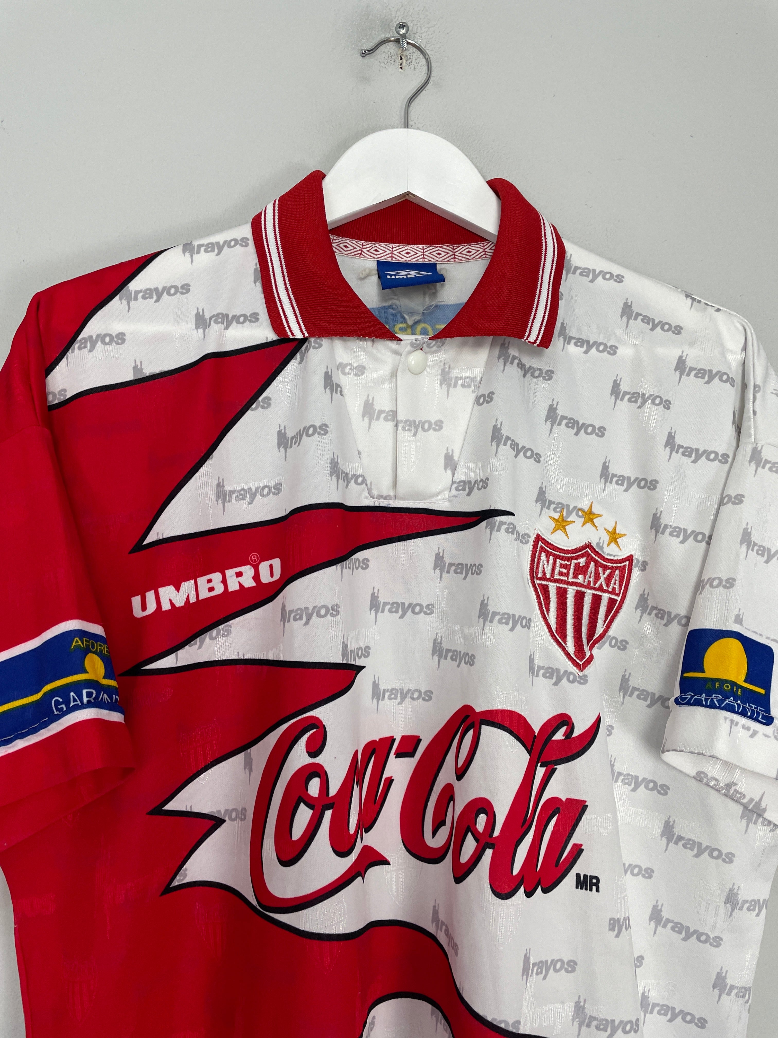 Shop 1999 NECAXA HOME SHIRT (L) UMBRO, classic football shirts, vintage football shirts & retro soccer jerseys at Cult Kits