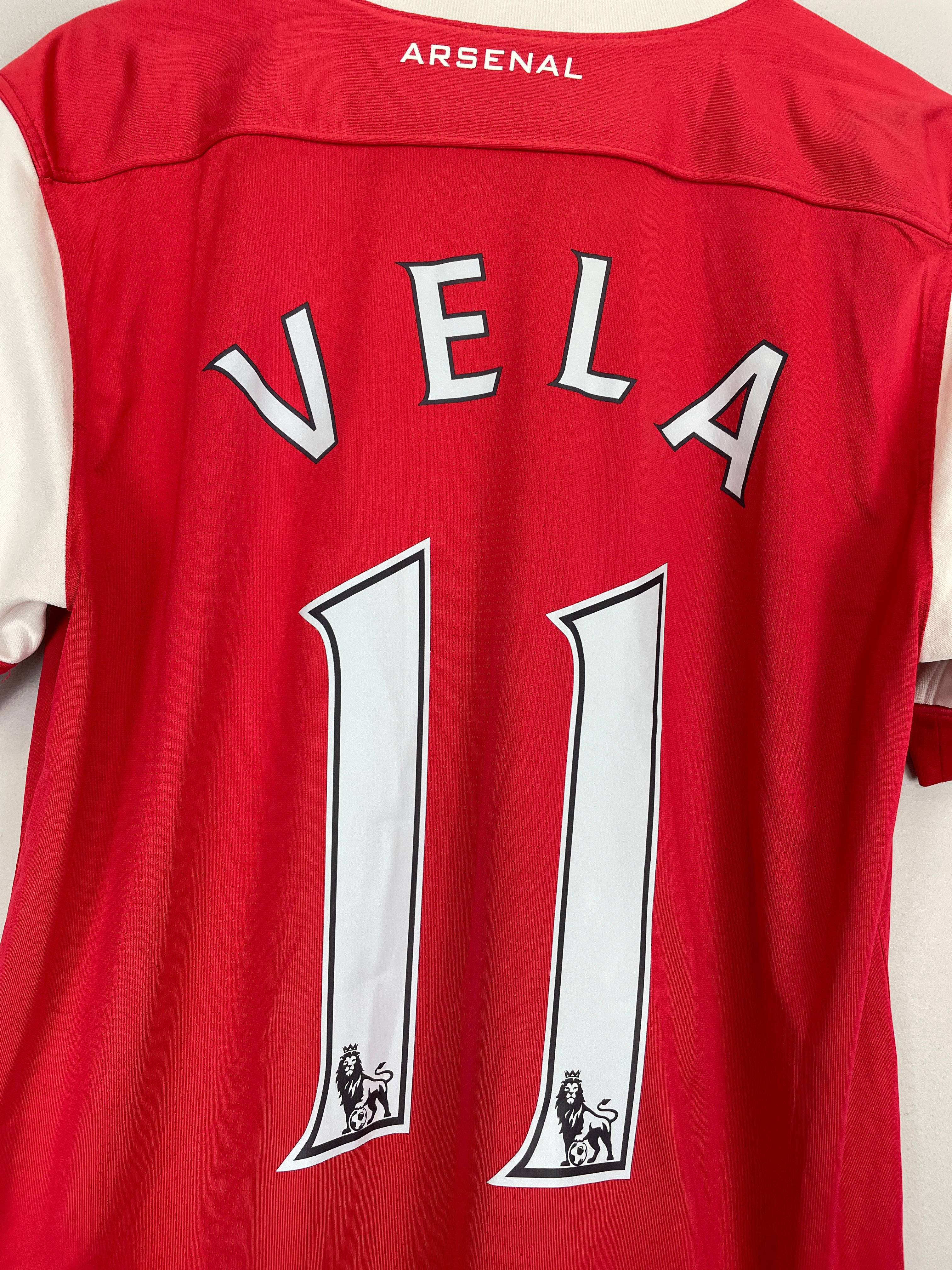 Shop 2010/11 ARSENAL VELA #11 HOME SHIRT (L) NIKE, classic football shirts, vintage football shirts & retro soccer jerseys at Cult Kits
