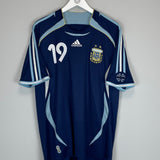 2006 ARGENTINA MESSI #19 AWAY SHIRT (XL) ADIDAS
