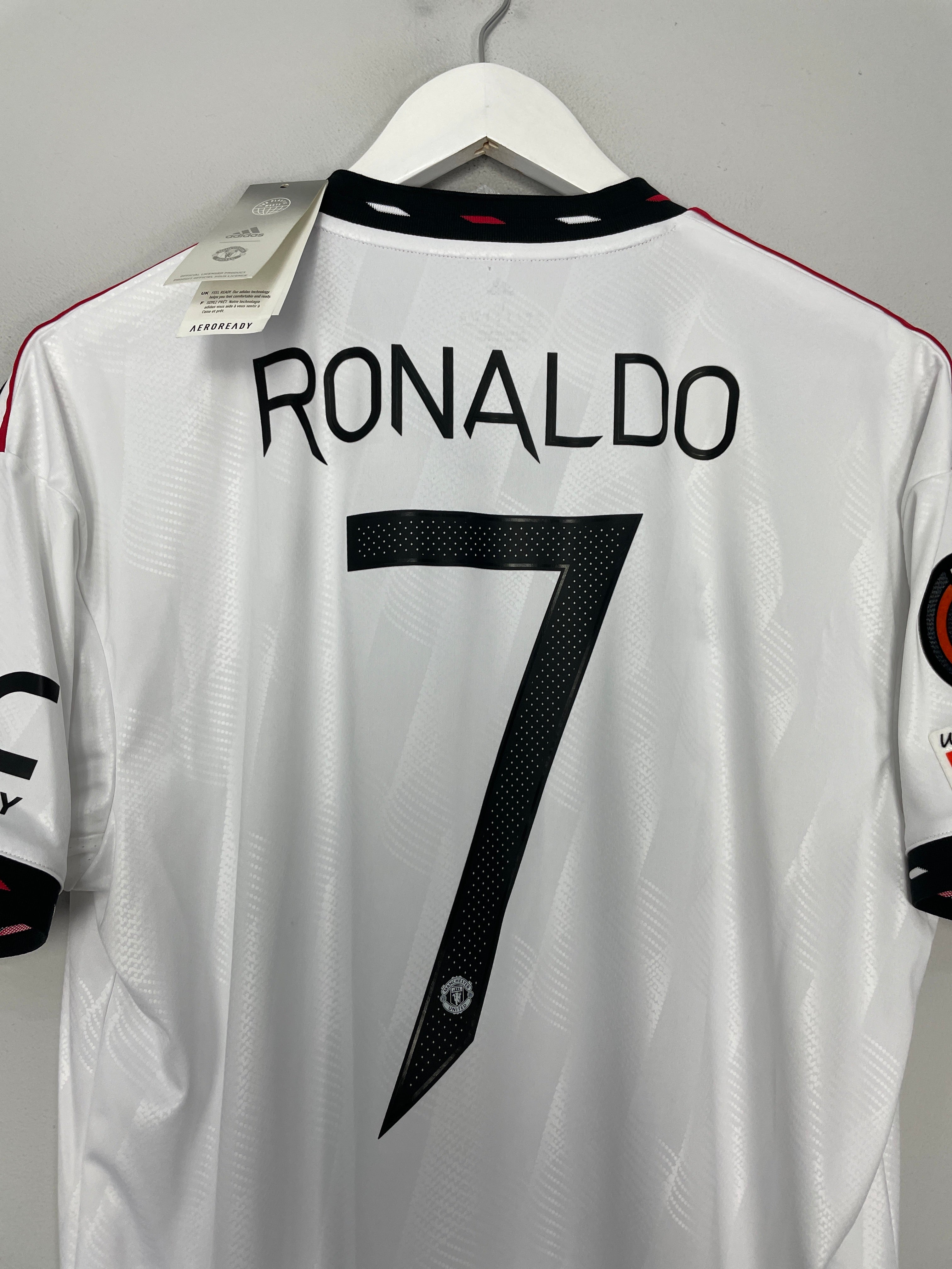 Shop 2022/23 MANCHESTER UNITED RONALDO #7 *BNWT* E/L AWAY SHIRT (L) ADIDAS, classic football shirts, vintage football shirts & retro soccer jerseys at Cult Kits