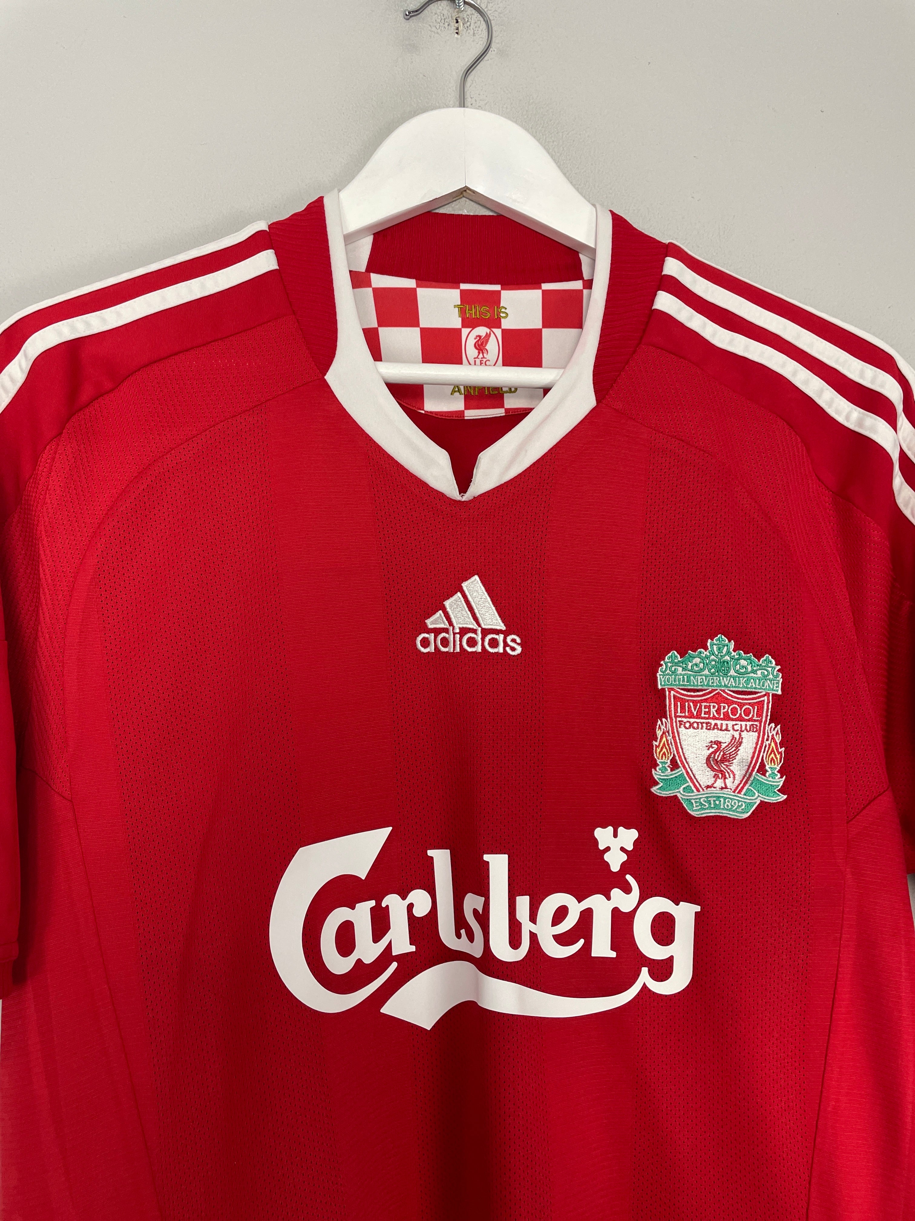 Shop 2008/10 LIVERPOOL TORRES #9 HOME SHIRT (M) ADIDAS, classic football shirts, vintage football shirts & retro soccer jerseys at Cult Kits