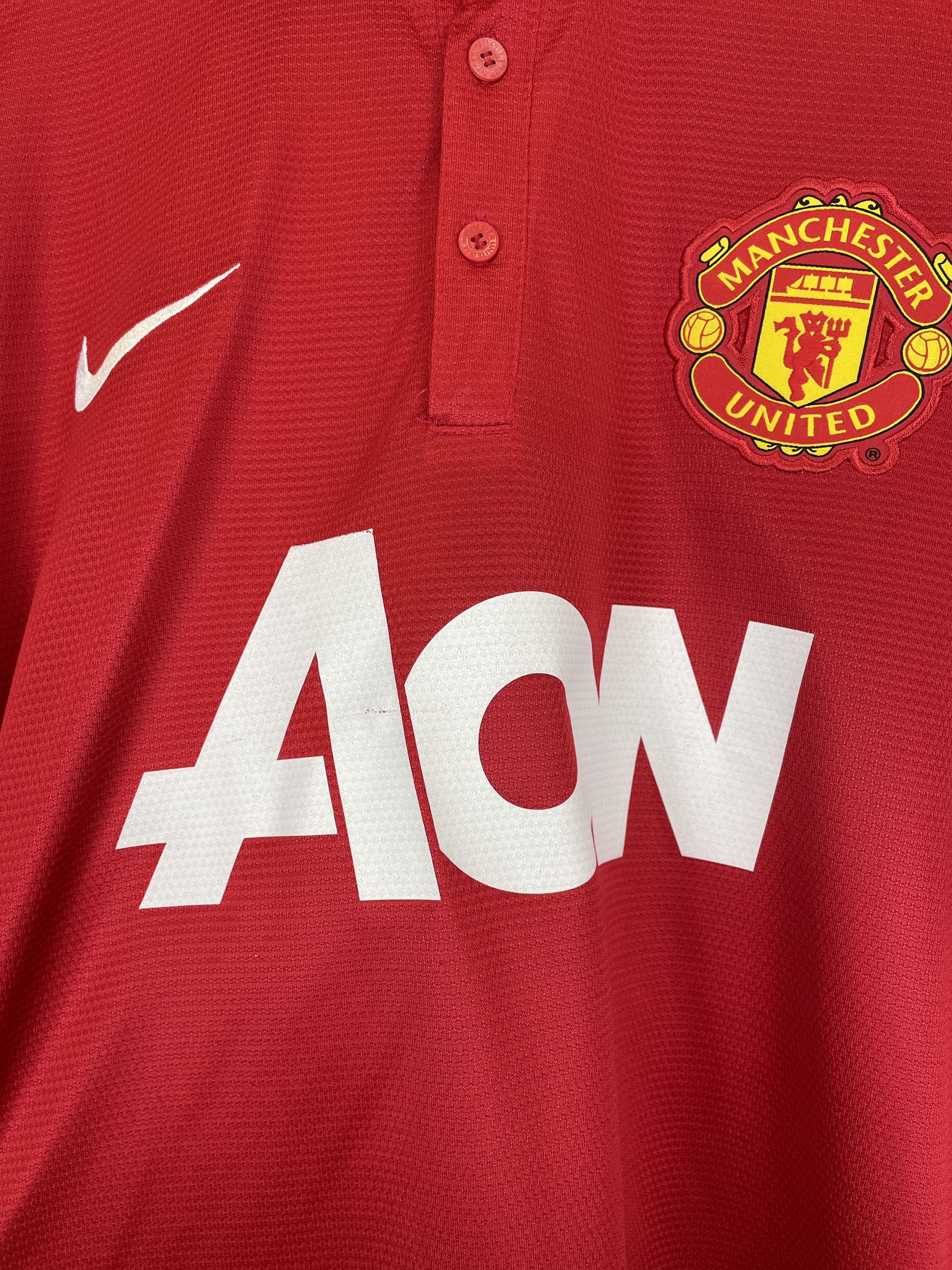 Shop 2013/14 MANCHESTER UNITED ROONEY #10 HOME SHIRT (XL) NIKE, classic football shirts, vintage football shirts & retro soccer jerseys at Cult Kits