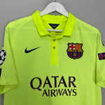 Shop 2014/15 BARCELONA MESSI #10 C/L THIRD SHIRT (M) NIKE, classic football shirts, vintage football shirts & retro soccer jerseys at Cult Kits