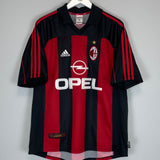 Shop 2000/02 AC MILAN SHEVCHENKO #7 HOME SHIRT (XL) ADIDAS, classic football shirts, vintage football shirts & retro soccer jerseys at Cult Kits