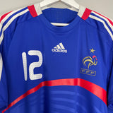 Shop 2007/08 FRANCE HENRY #12 HOME SHIRT (L) ADIDAS, classic football shirts, vintage football shirts & retro soccer jerseys at Cult Kits