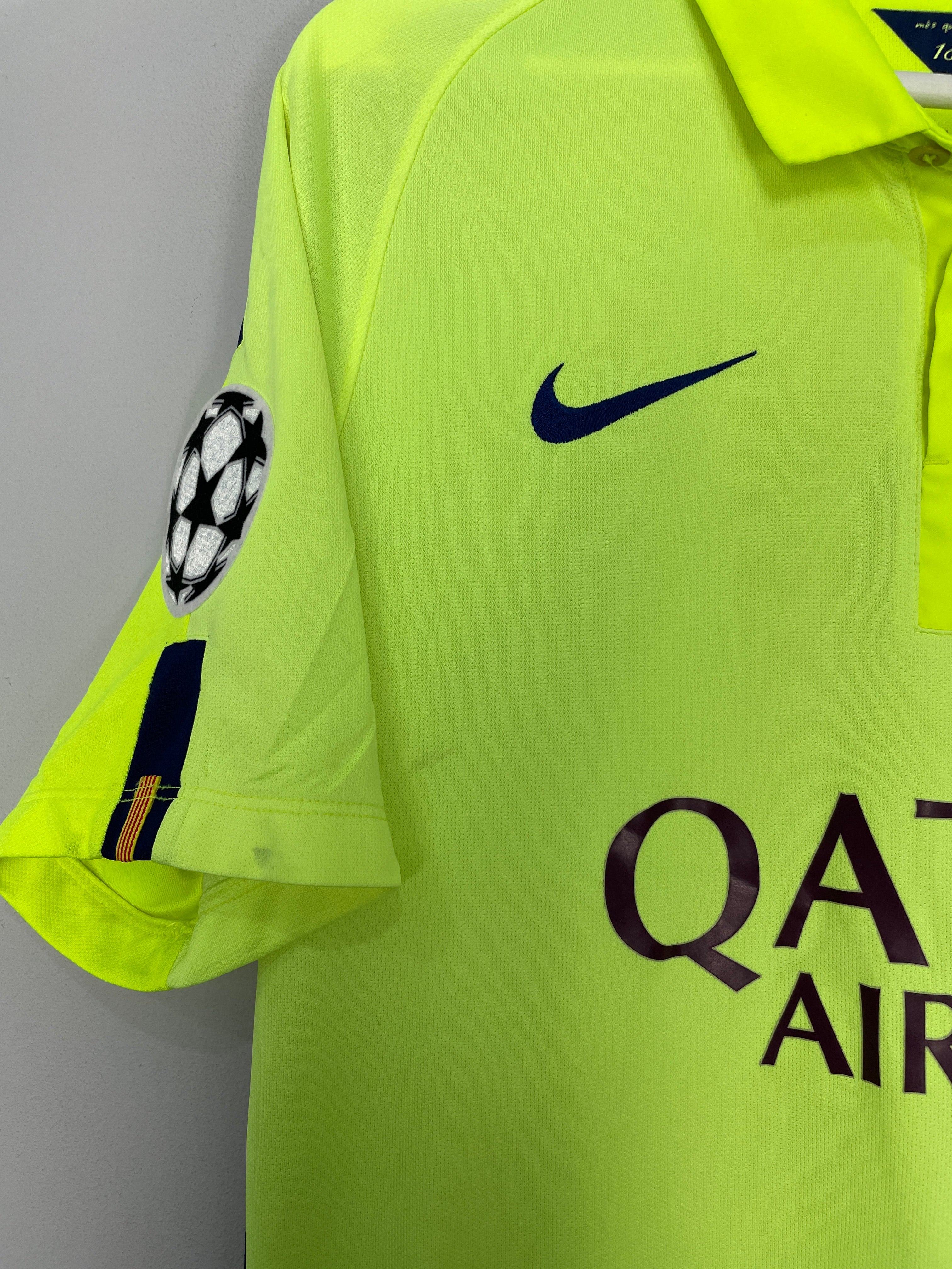 Shop 2014/15 BARCELONA MESSI #10 C/L THIRD SHIRT (M) NIKE, classic football shirts, vintage football shirts & retro soccer jerseys at Cult Kits