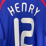 Shop 2007/08 FRANCE HENRY #12 HOME SHIRT (L) ADIDAS, classic football shirts, vintage football shirts & retro soccer jerseys at Cult Kits