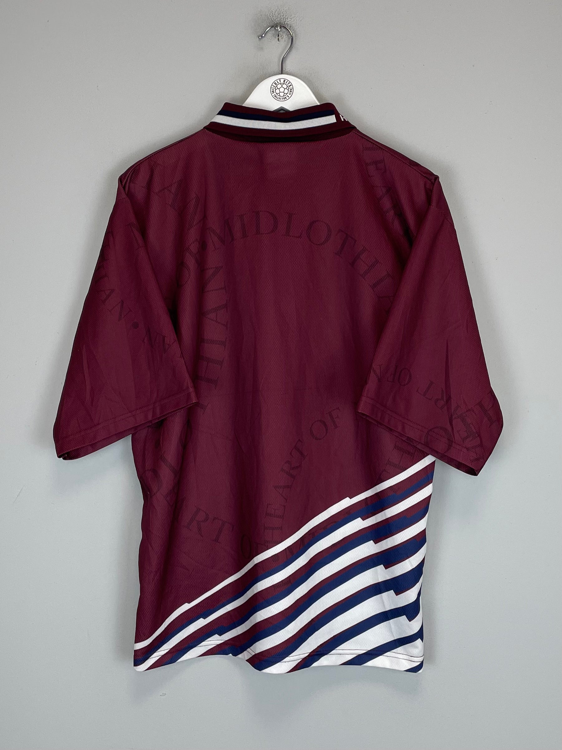 Shop 1998/99 HEARTS HOME SHIRT (L) OLYMPIC, classic football shirts, vintage football shirts & retro soccer jerseys at Cult Kits