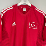 Shop 2002/03 TURKEY #9 HOME SHIRT (M) ADIDAS, classic football shirts, vintage football shirts & retro soccer jerseys at Cult Kits