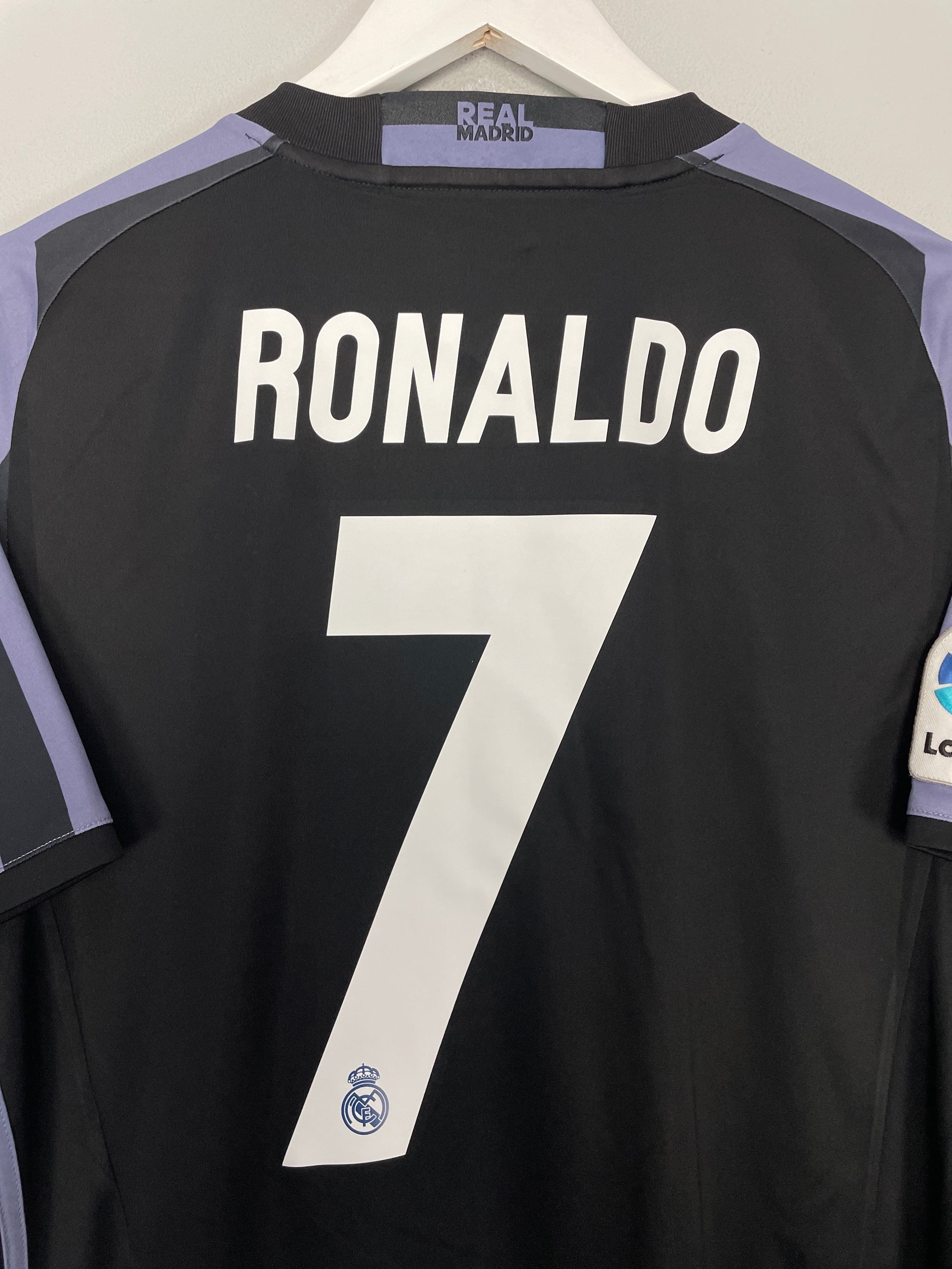 Shop 2016/17 REAL MADRID RONALDO #7 THIRD SHIRT (M) ADIDAS, classic football shirts, vintage football shirts & retro soccer jerseys at Cult Kits