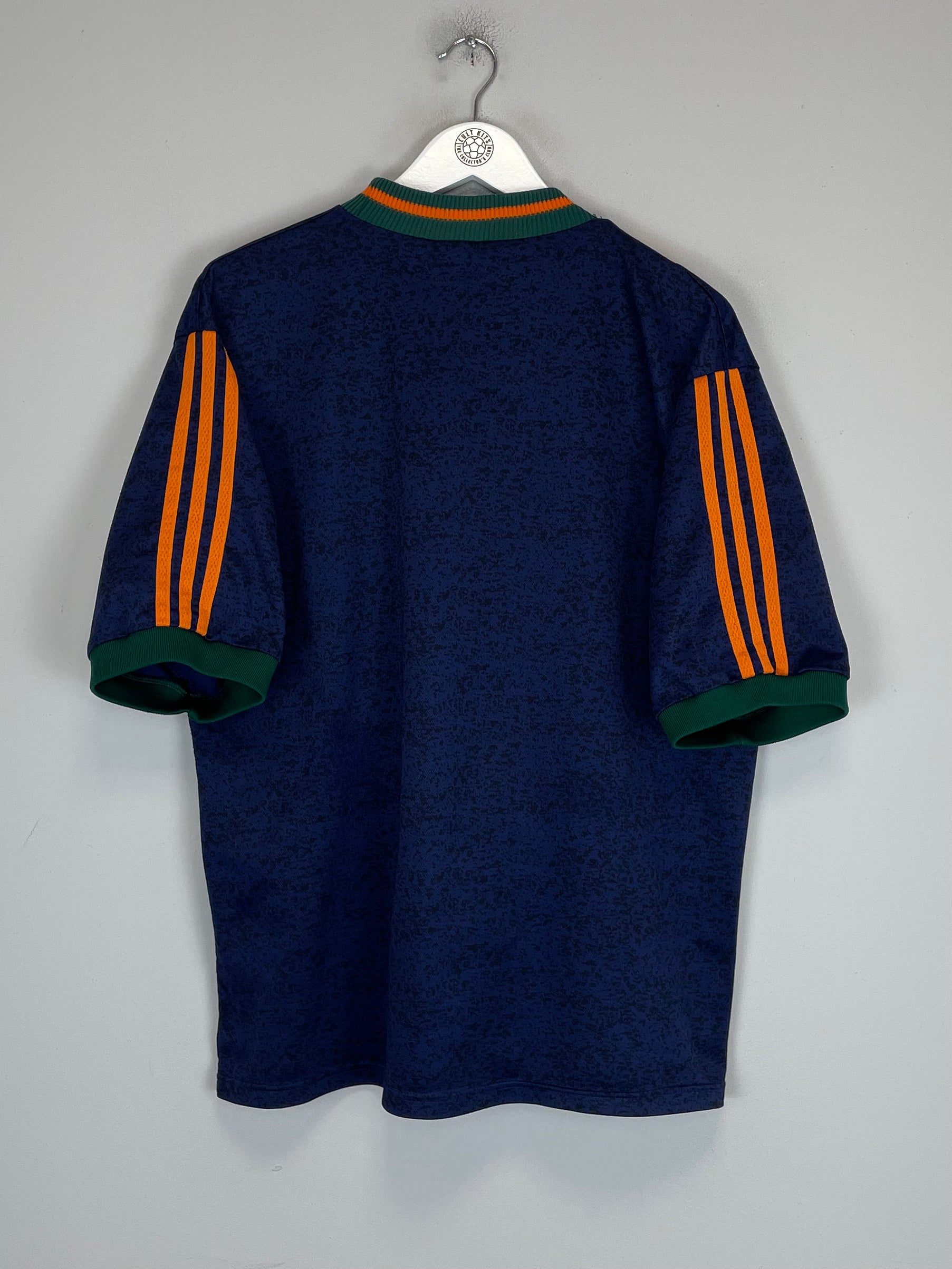 Shop 1997/98 NEWCASTLE UNITED AWAY SHIRT (L) ADIDAS, classic football shirts, vintage football shirts & retro soccer jerseys at Cult Kits