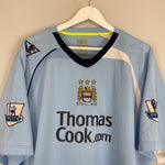 Shop 2008/09 MANCHESTER CITY PETROV #17 HOME SHIRT (XL) LE COQ, classic football shirts, vintage football shirts & retro soccer jerseys at Cult Kits