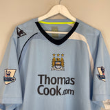 Shop 2008/09 MANCHESTER CITY PETROV #17 HOME SHIRT (XL) LE COQ, classic football shirts, vintage football shirts & retro soccer jerseys at Cult Kits