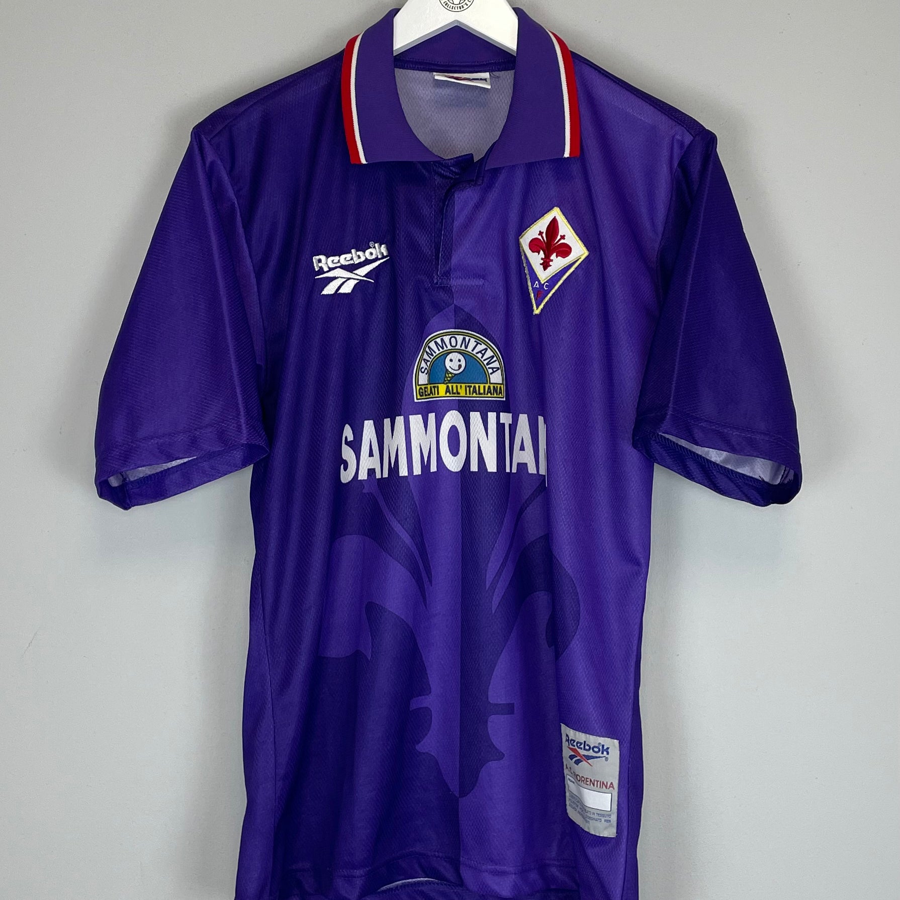 Shop 1996/97 FIORENTINA HOME SHIRT (M) FILA, classic football shirts, vintage football shirts & retro soccer jerseys at Cult Kits