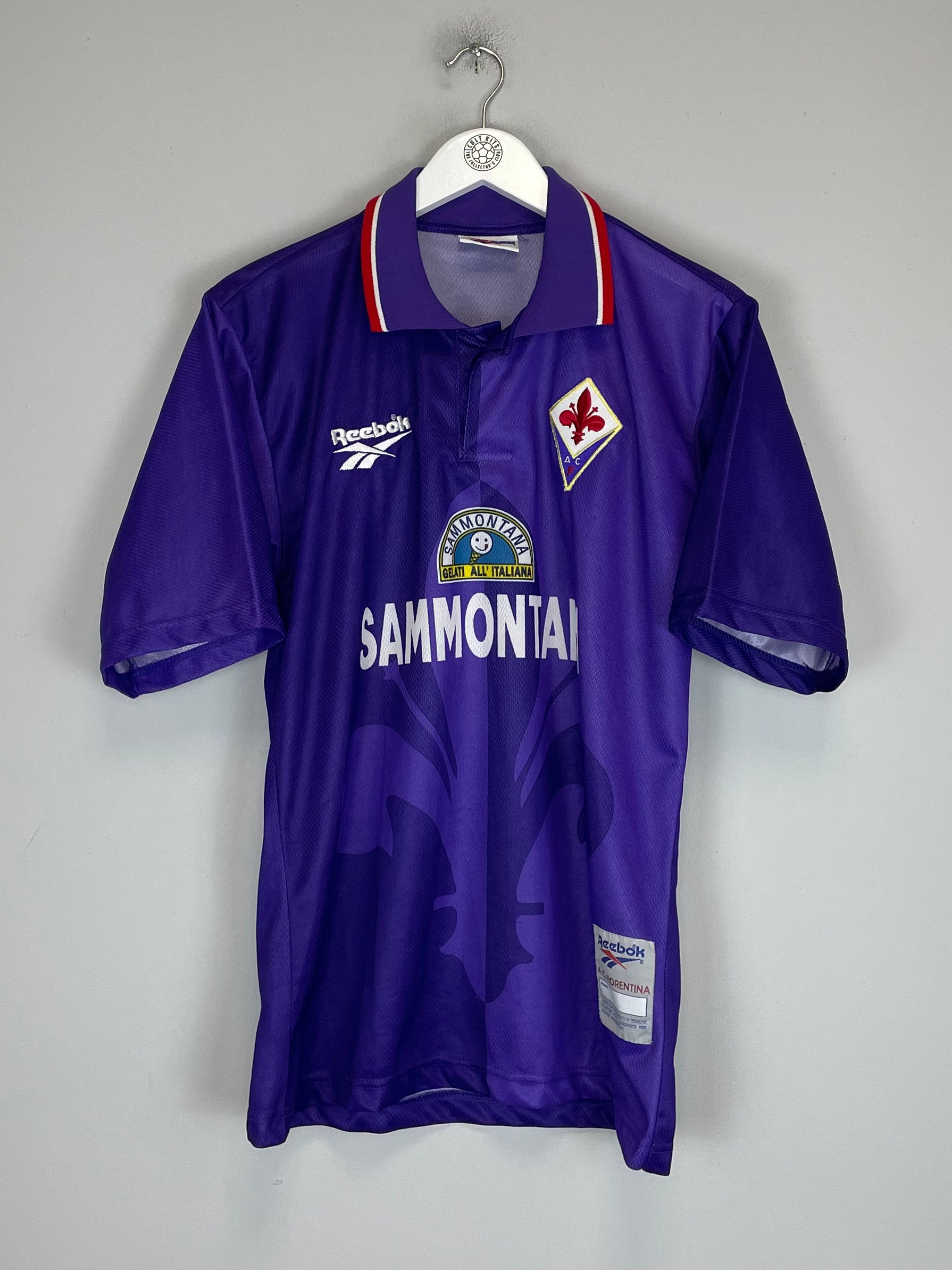 Shop 1996/97 FIORENTINA HOME SHIRT (M) FILA, classic football shirts, vintage football shirts & retro soccer jerseys at Cult Kits