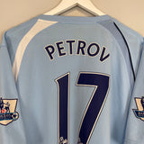Shop 2008/09 MANCHESTER CITY PETROV #17 HOME SHIRT (XL) LE COQ, classic football shirts, vintage football shirts & retro soccer jerseys at Cult Kits