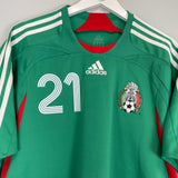 2007/08 MEXICO CASTILLO #21 HOME SHIRT (XL) ADIDAS