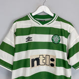 Shop 1999/01 CELTIC HOME SHIRT (XL) UMBRO, classic football shirts, vintage football shirts & retro soccer jerseys at Cult Kits