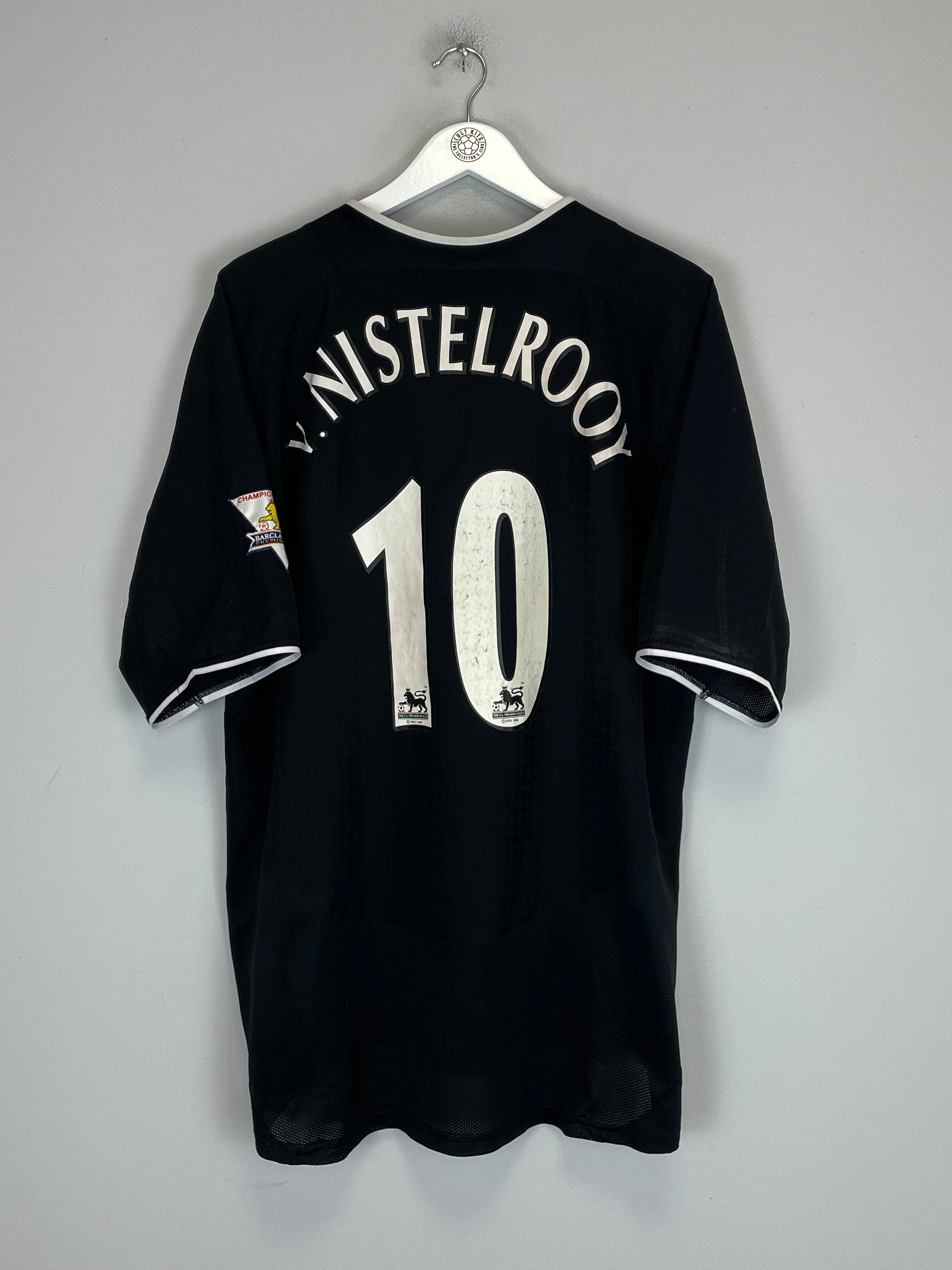 Shop 2003/05 MANCHESTER UNITED V.NISTELROOY #10 AWAY SHIRT (XL) NIKE, classic football shirts, vintage football shirts & retro soccer jerseys at Cult Kits