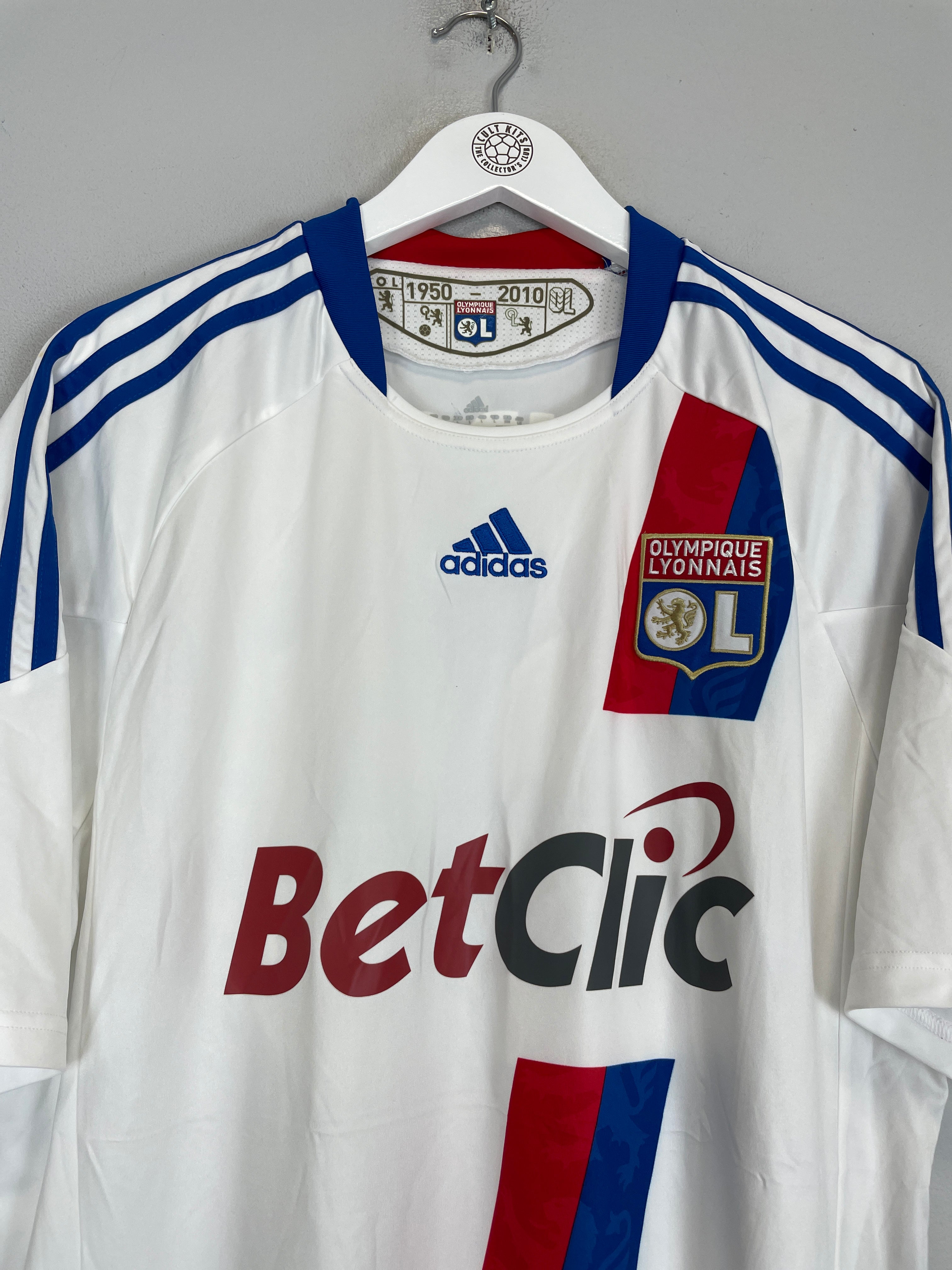Shop 2010/11 LYON GOURCUFF #29 *SIGNED* HOME SHIRT (L) ADIDAS, classic football shirts, vintage football shirts & retro soccer jerseys at Cult Kits