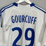 Shop 2010/11 LYON GOURCUFF #29 *SIGNED* HOME SHIRT (L) ADIDAS, classic football shirts, vintage football shirts & retro soccer jerseys at Cult Kits