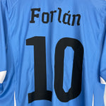 Shop 2010/11 URUGUAY FORLAN #10 HOME SHIRT (L) PUMA, classic football shirts, vintage football shirts & retro soccer jerseys at Cult Kits