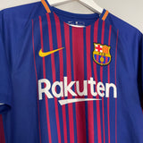 Shop 2017/18 BARCELONA SUAREZ #9 HOME SHIRT (S) NIKE, classic football shirts, vintage football shirts & retro soccer jerseys at Cult Kits