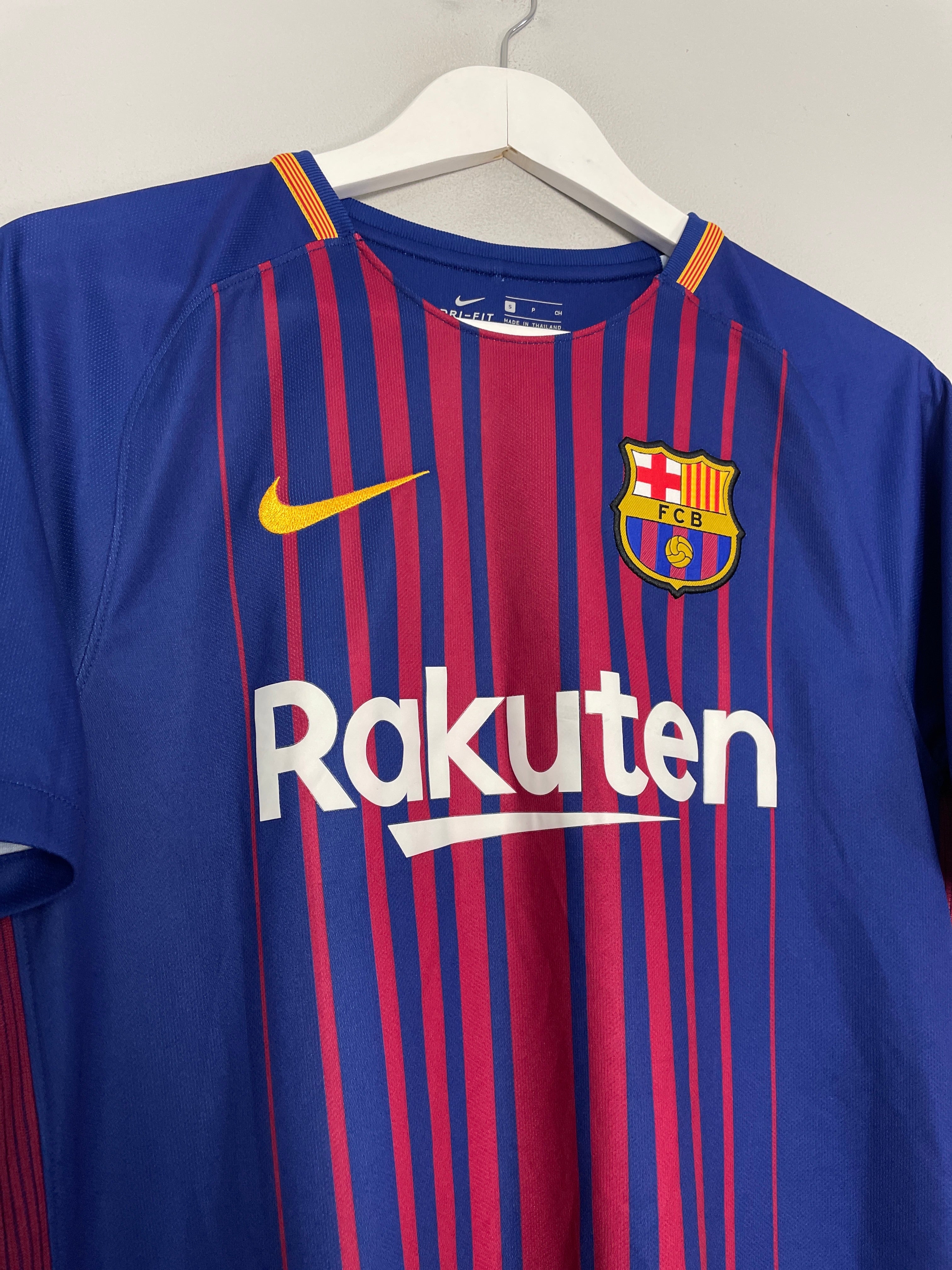 Shop 2017/18 BARCELONA SUAREZ #9 HOME SHIRT (S) NIKE, classic football shirts, vintage football shirts & retro soccer jerseys at Cult Kits