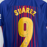 Shop 2017/18 BARCELONA SUAREZ #9 HOME SHIRT (S) NIKE, classic football shirts, vintage football shirts & retro soccer jerseys at Cult Kits