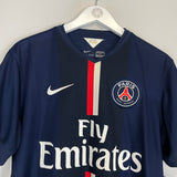 Shop 2014/15 PSG IBRAHIMOVIC #10 *BNWT* HOME SHIRT (M) NIKE, classic football shirts, vintage football shirts & retro soccer jerseys at Cult Kits