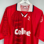 Shop 1996/97 MIDDLESBROUGH JUNINHO #10 HOME SHIRT (L) ERREA, classic football shirts, vintage football shirts & retro soccer jerseys at Cult Kits