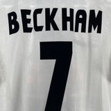 Shop 1997/99 MANCHESTER UNITED BECKHAM #7 AWAY SHIRT (L) UMBRO, classic football shirts, vintage football shirts & retro soccer jerseys at Cult Kits
